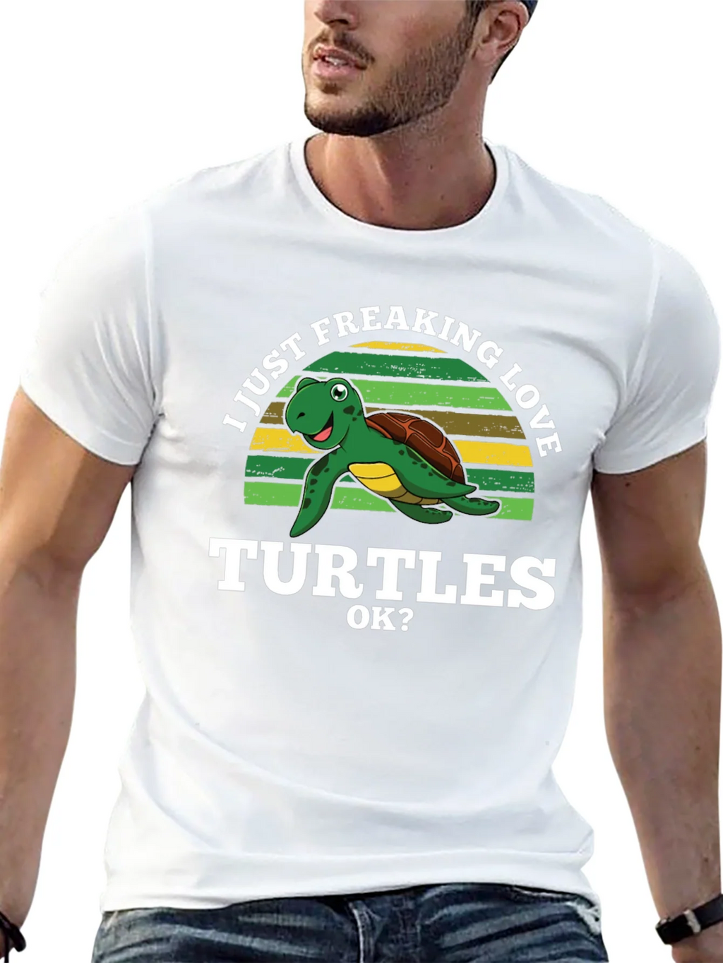 I Just Freaking Love Turtles Graphic T-Shirt product image 4