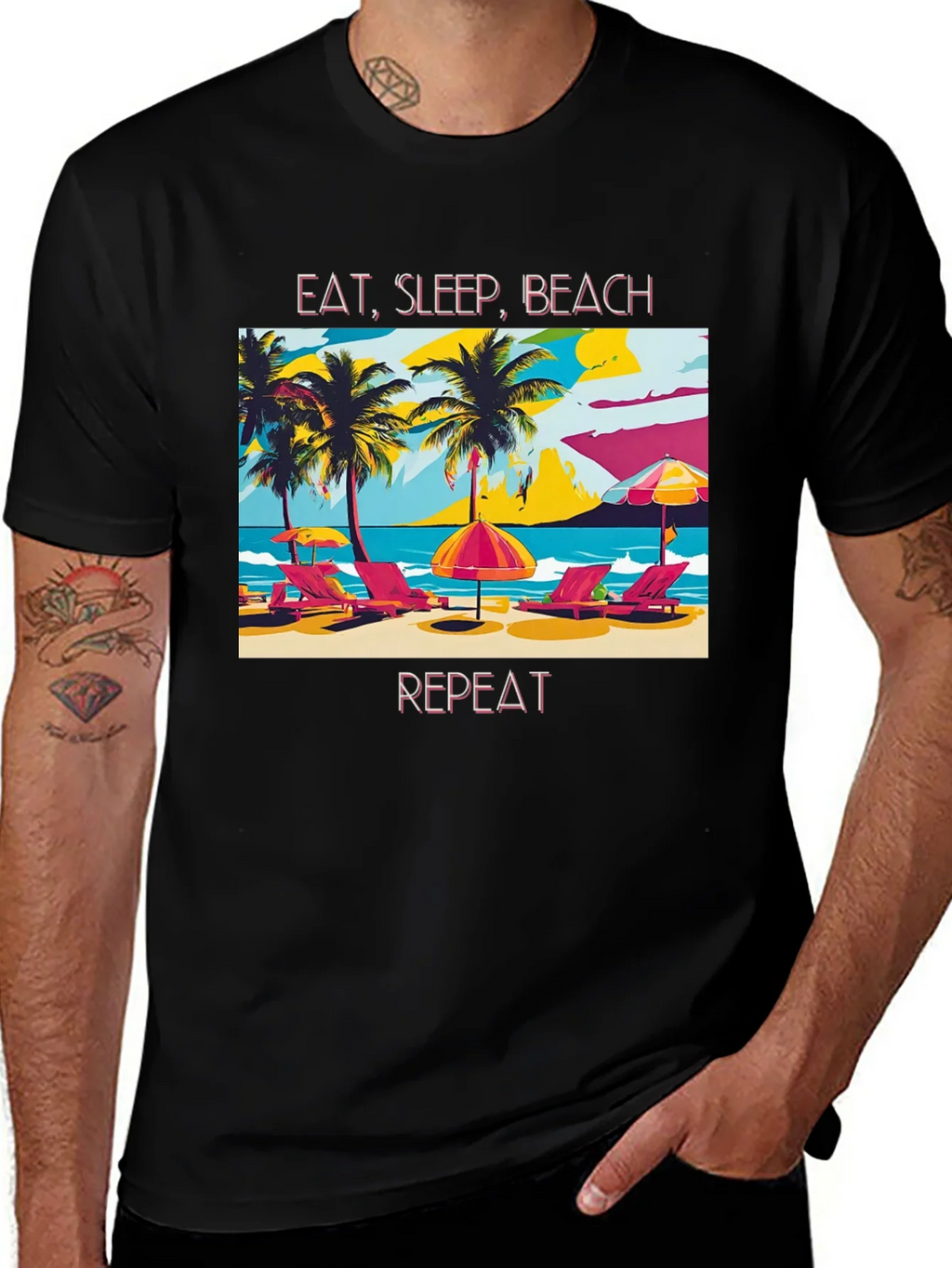 Eat Sleep Beach Repeat T-Shirt product image 1