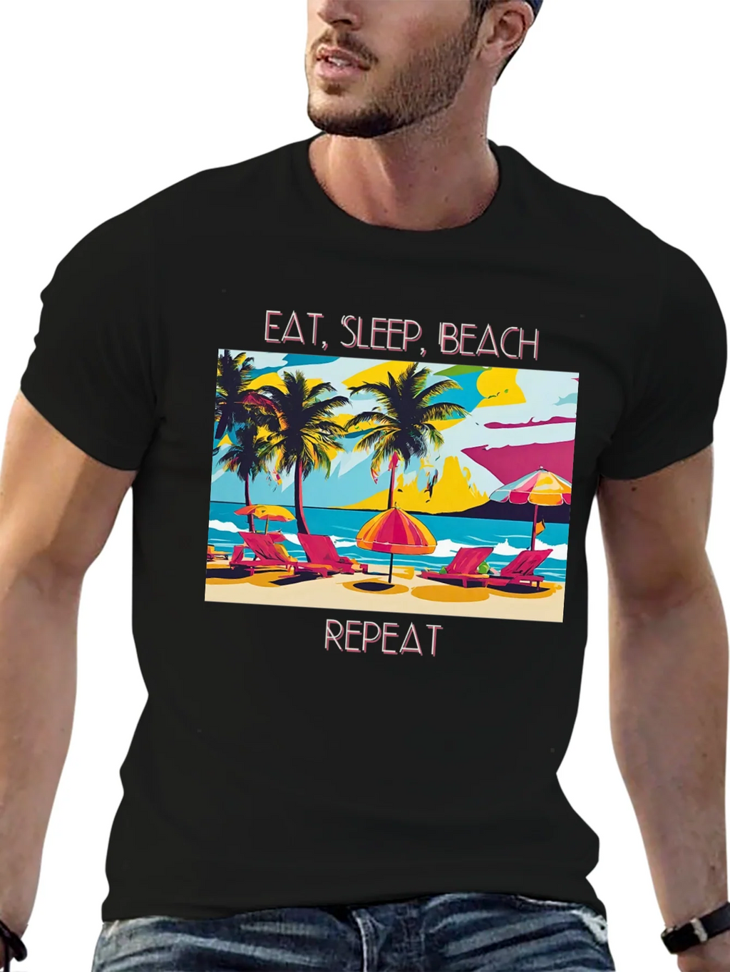 Eat Sleep Beach Repeat T-Shirt product image 9