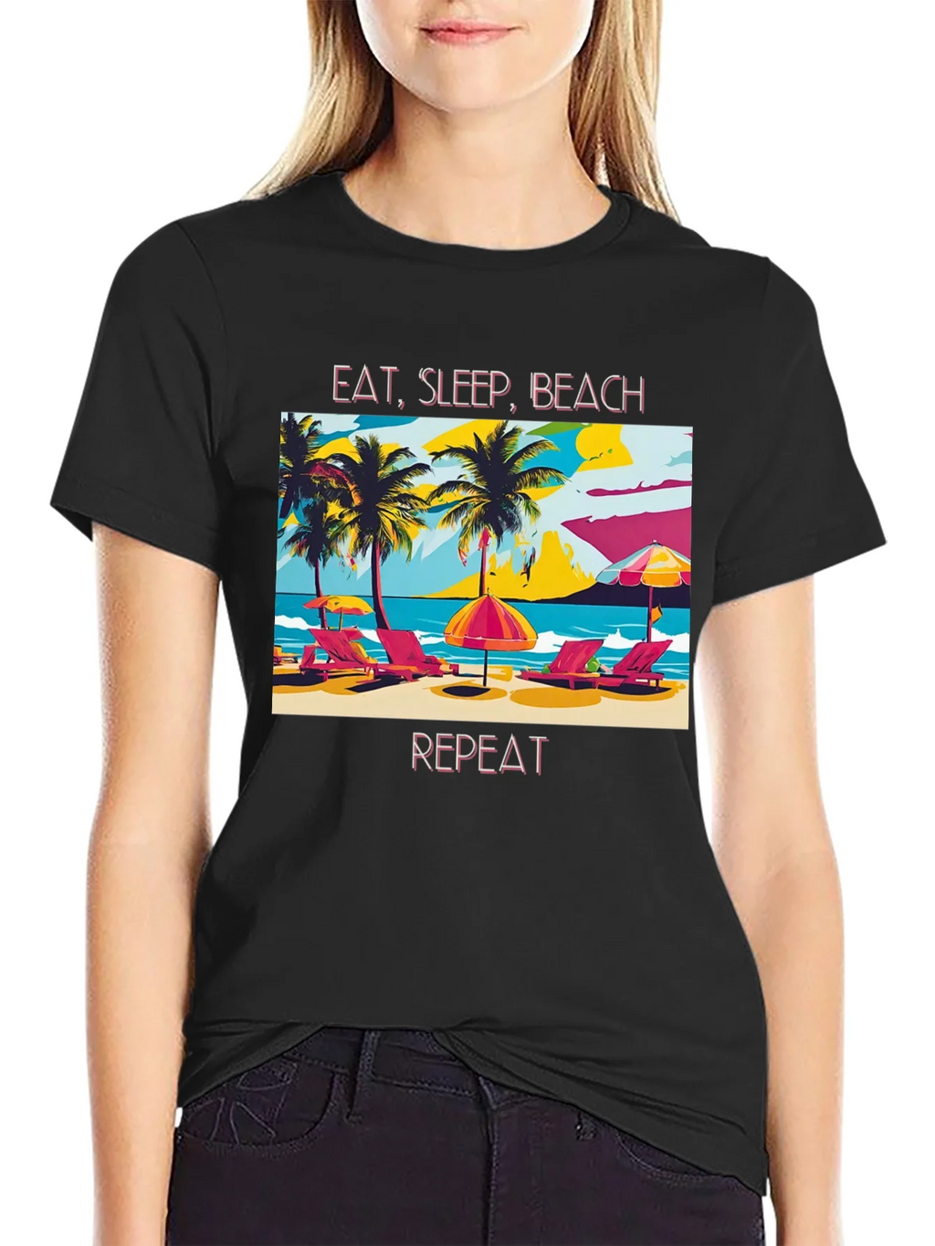 Eat Sleep Beach Repeat T-Shirt product image 5