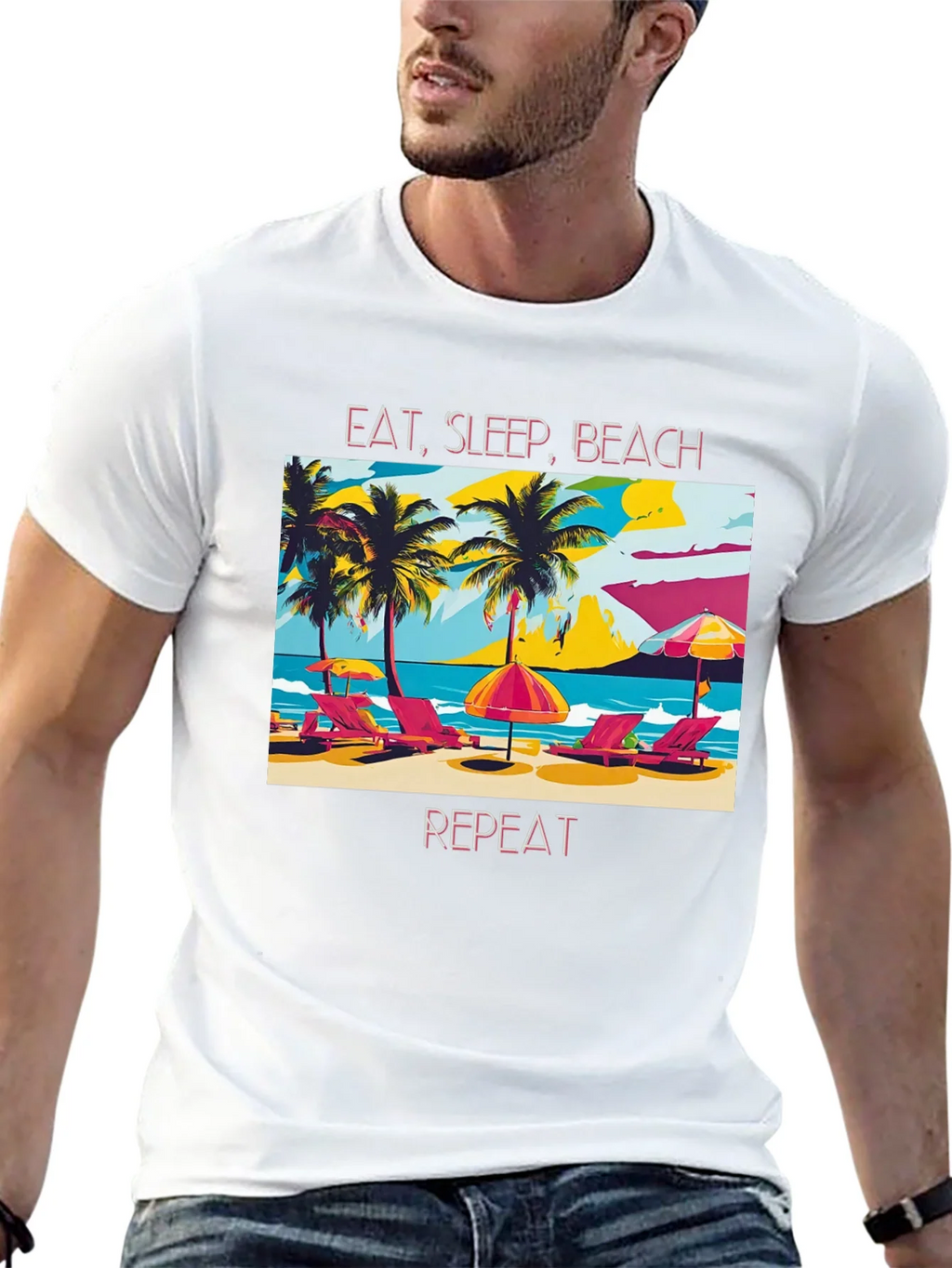 Eat Sleep Beach Repeat T-Shirt product image 4