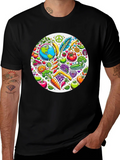 Vegan Earth Graphic Tee - Black product image 1