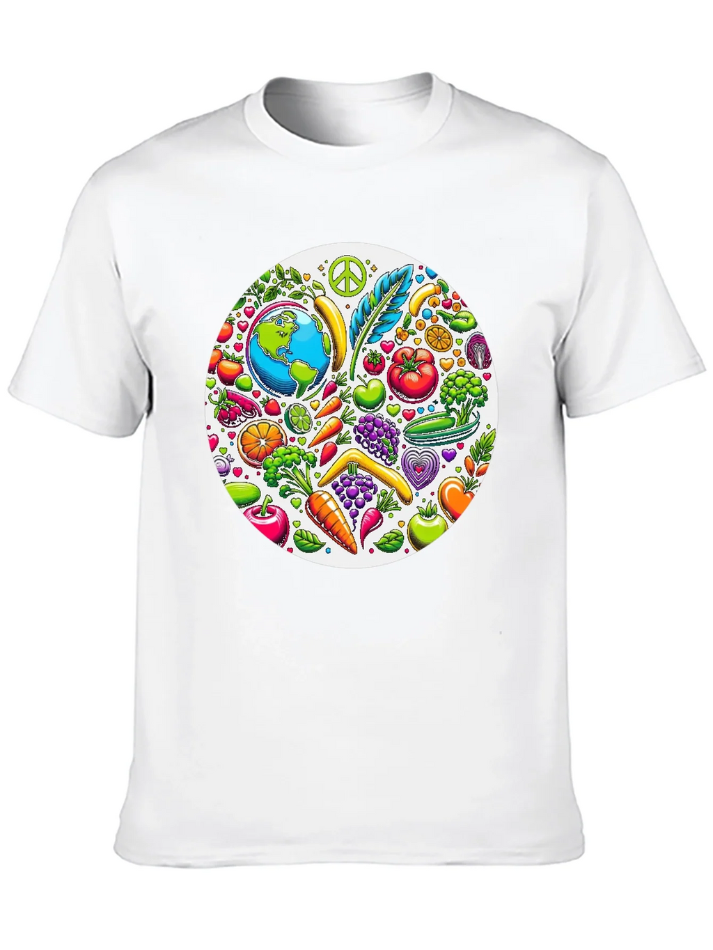 Vegan Earth Graphic Tee - Black product image 12