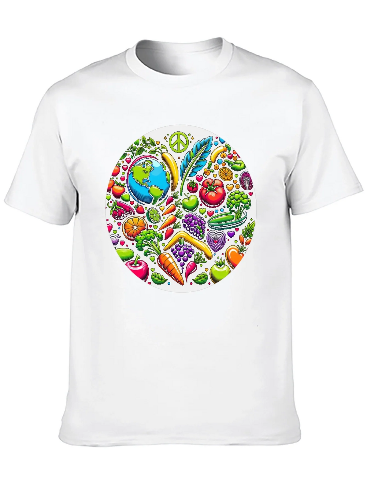 Vegan Earth Graphic Tee - Black product image 12