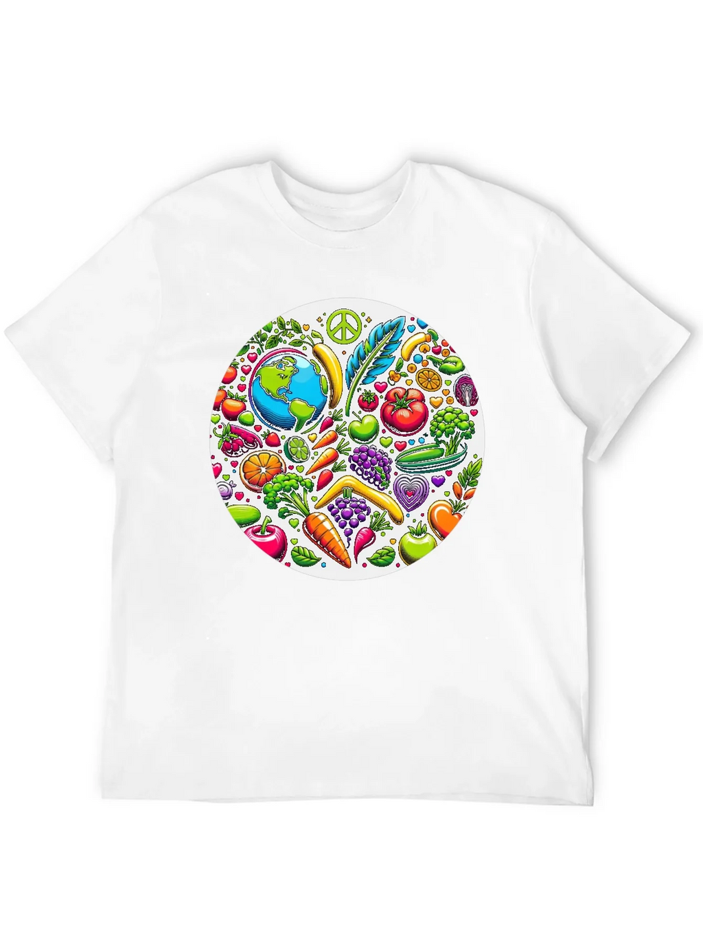 Vegan Earth Graphic Tee - Black product image 3