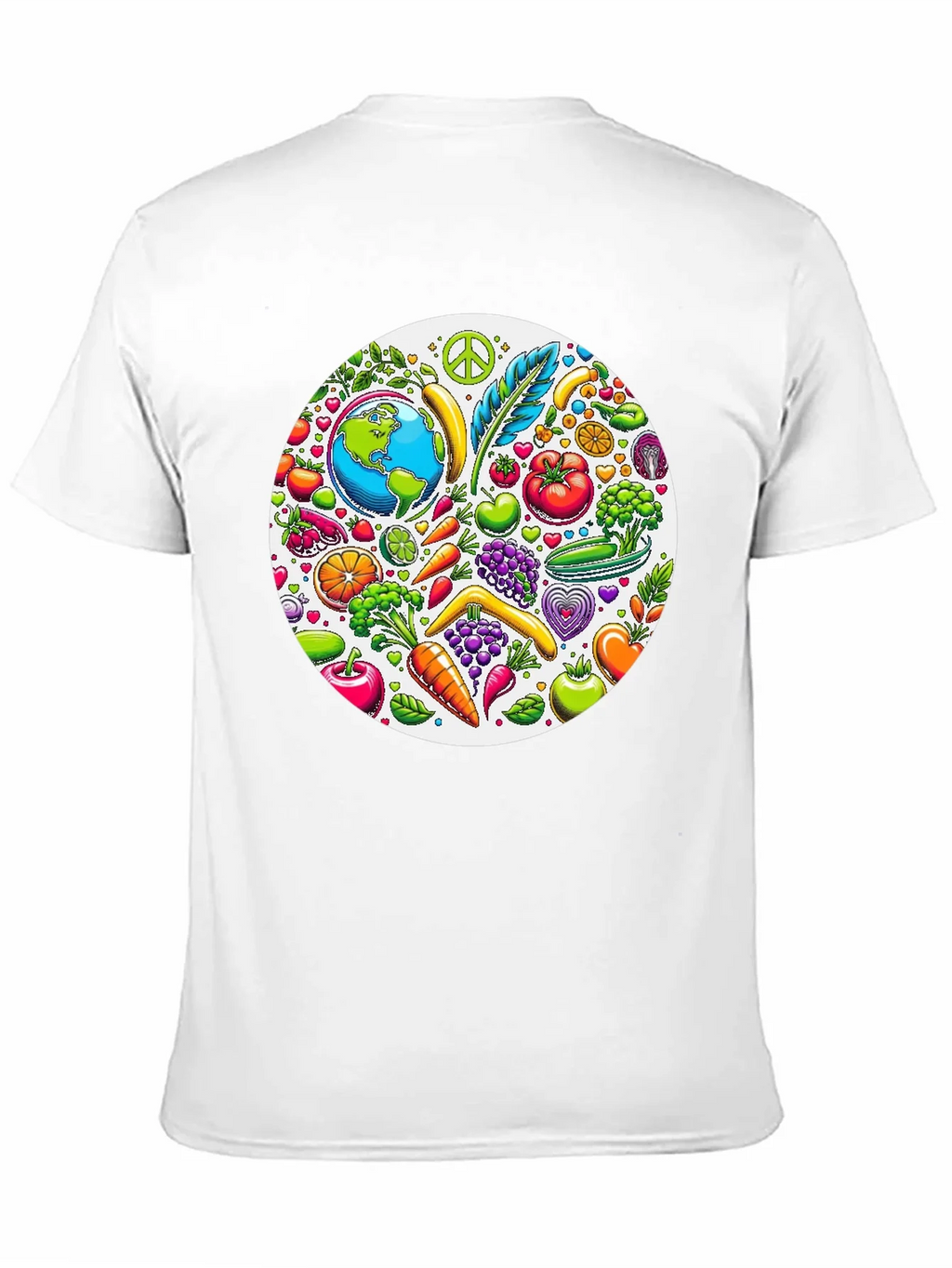 Vegan Earth Graphic Tee - Black product image 2