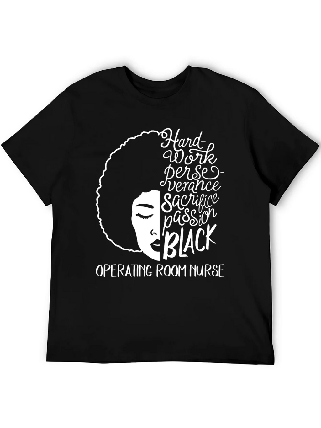 Black Operating Room Nurse Graphic T-Shirt product image 8