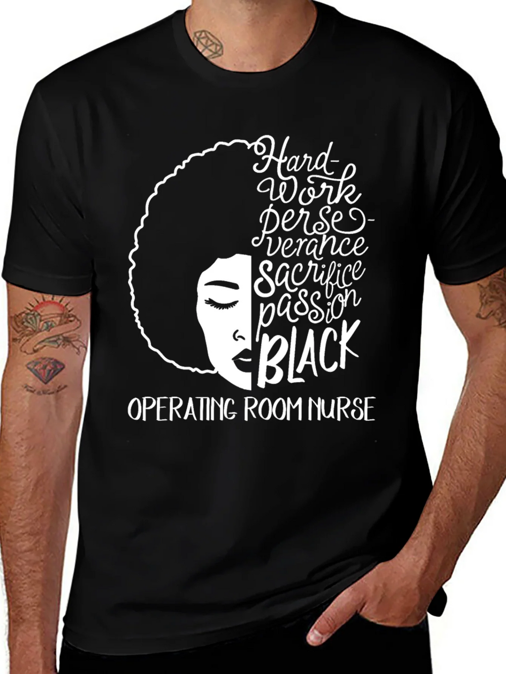 Black Operating Room Nurse Graphic T-Shirt product image 1