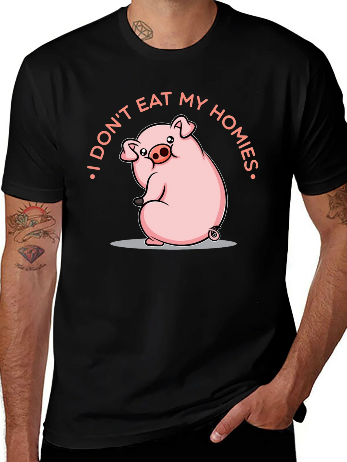 I Dont Eat My Homies Pig T-Shirt product image 1