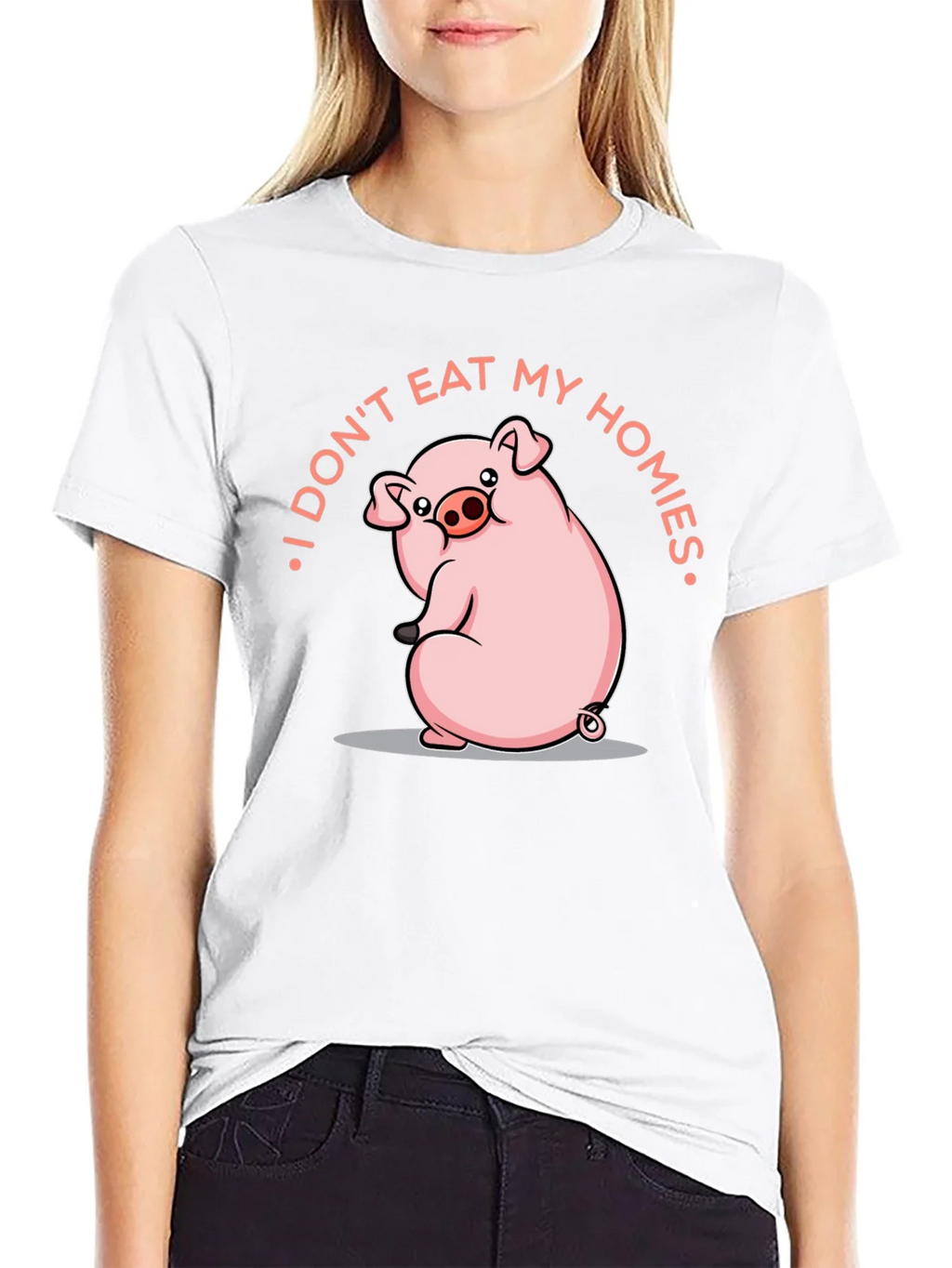 I Dont Eat My Homies Pig T-Shirt product image 11