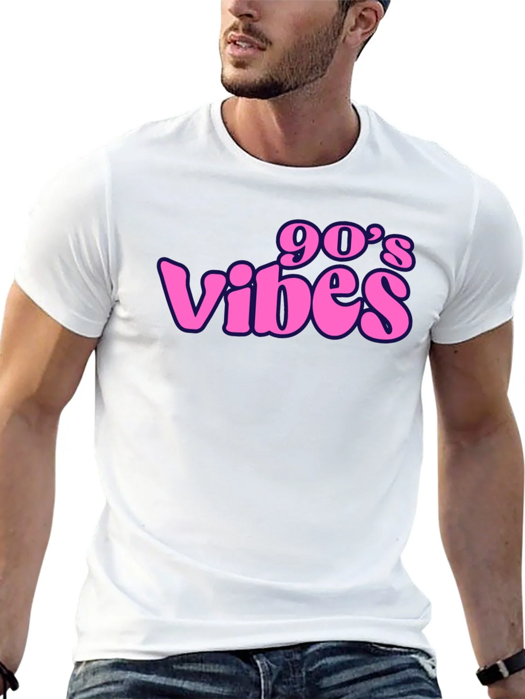 90s Vibes Black Graphic T-Shirt product image 4