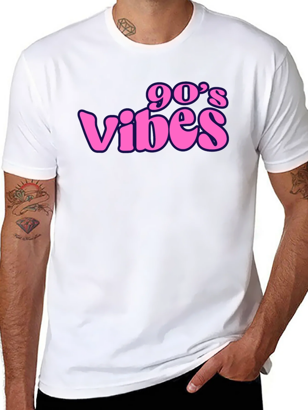 90s Vibes Black Graphic T-Shirt product image 10