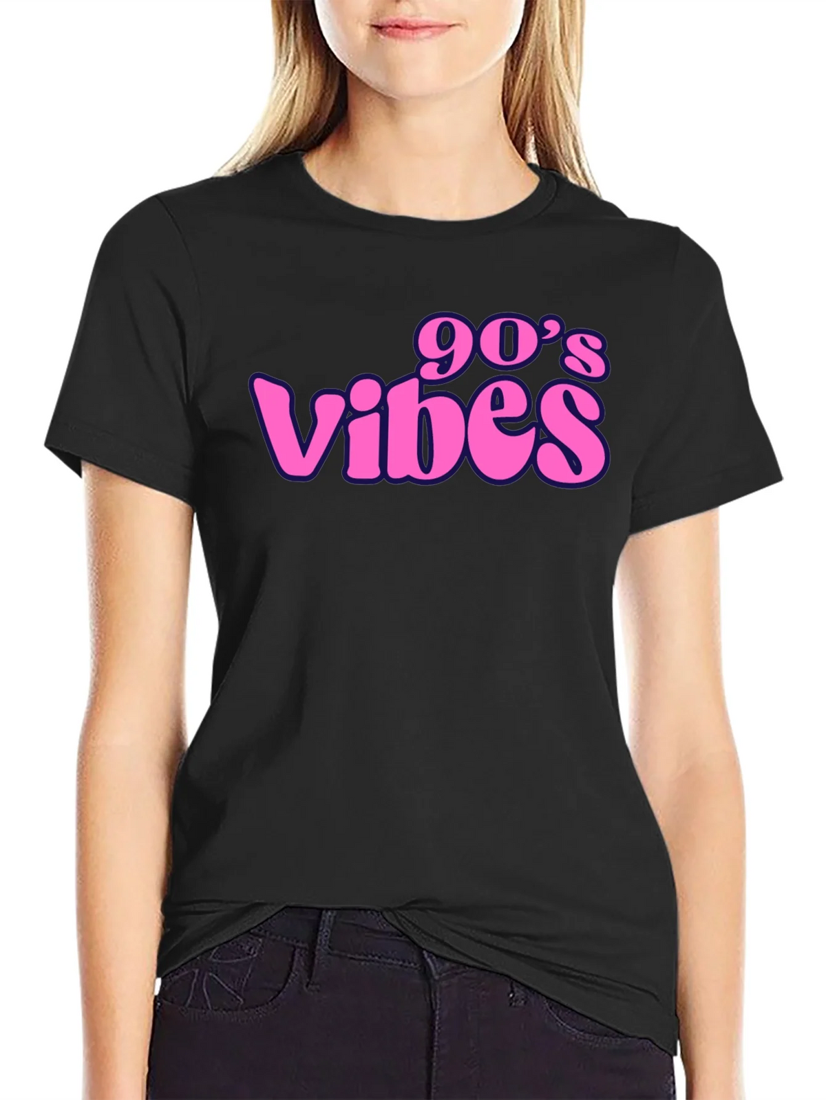 90s Vibes Black Graphic T-Shirt product image 5
