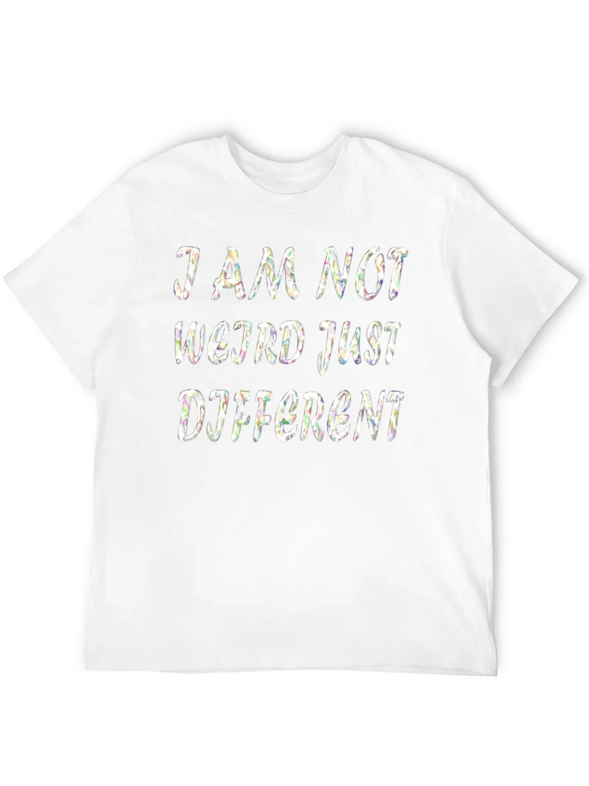 I Am Not Weird Just Different Black T-Shirt product image 3