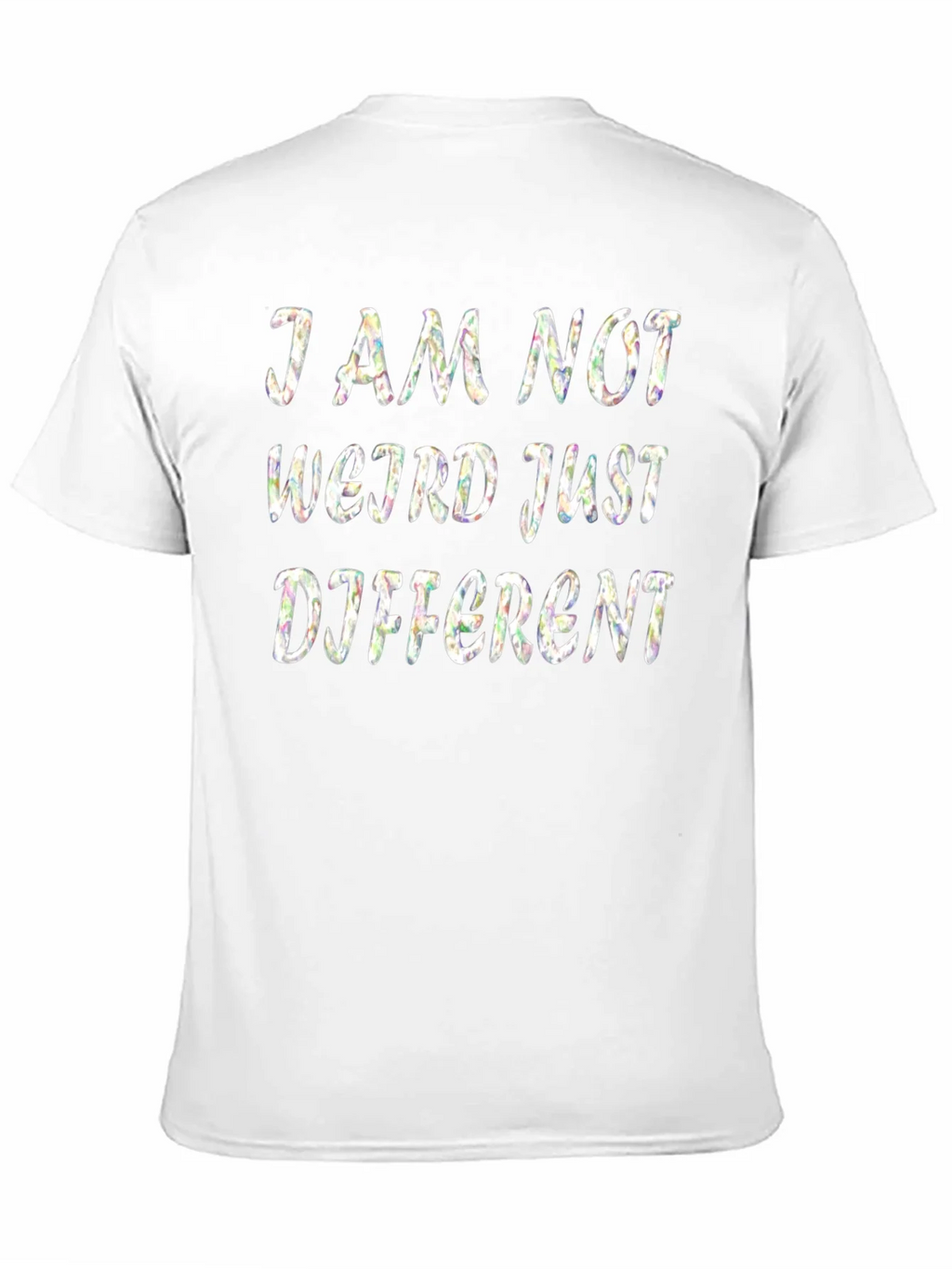 I Am Not Weird Just Different Black T-Shirt product image 2