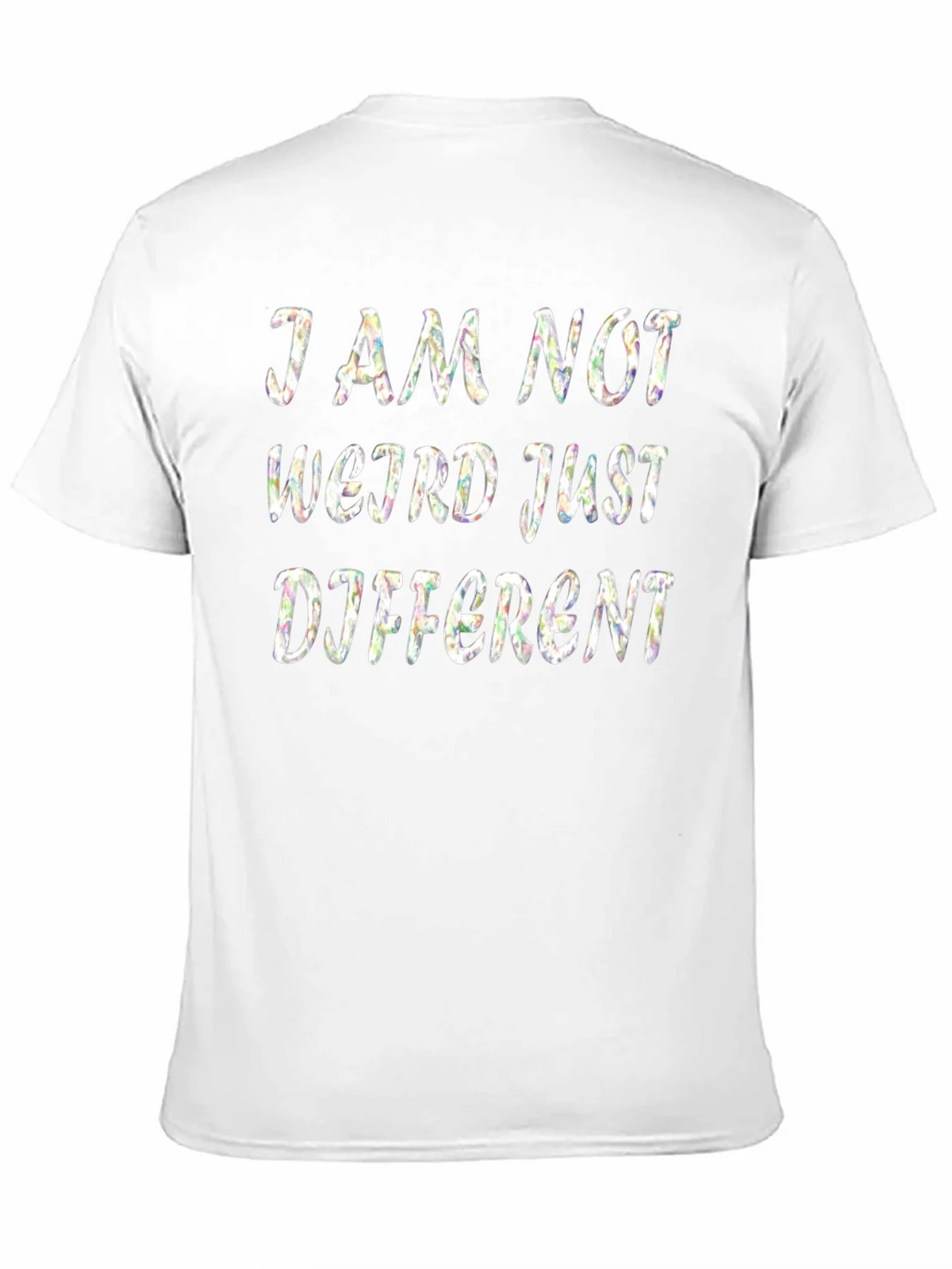 I Am Not Weird Just Different Black T-Shirt product image 2