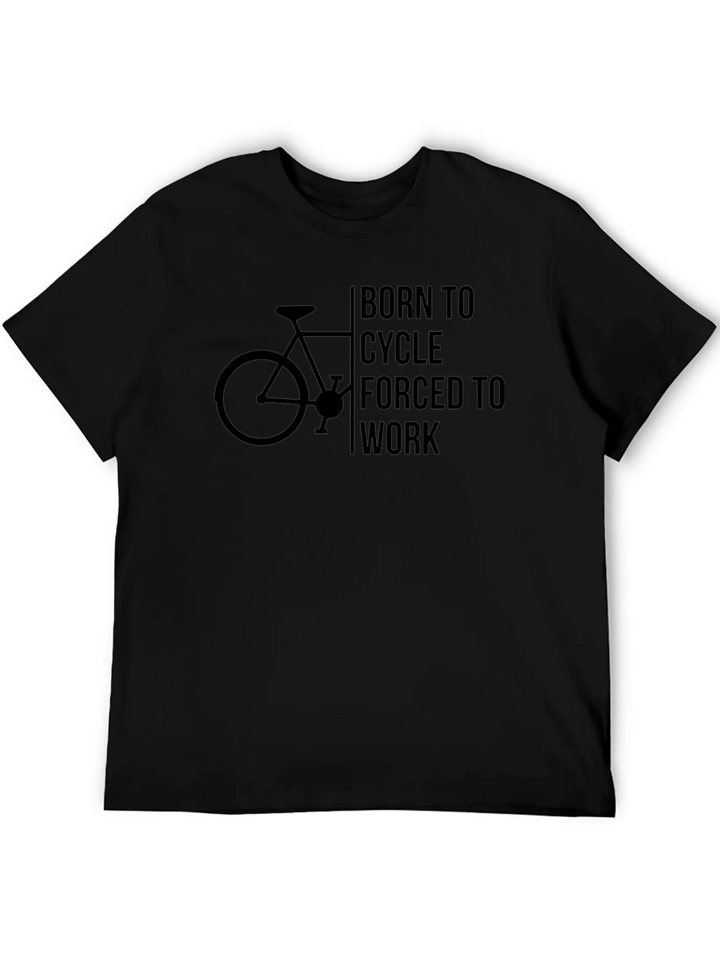Born to Cycle T-Shirt - Black Cotton Blend product image 8