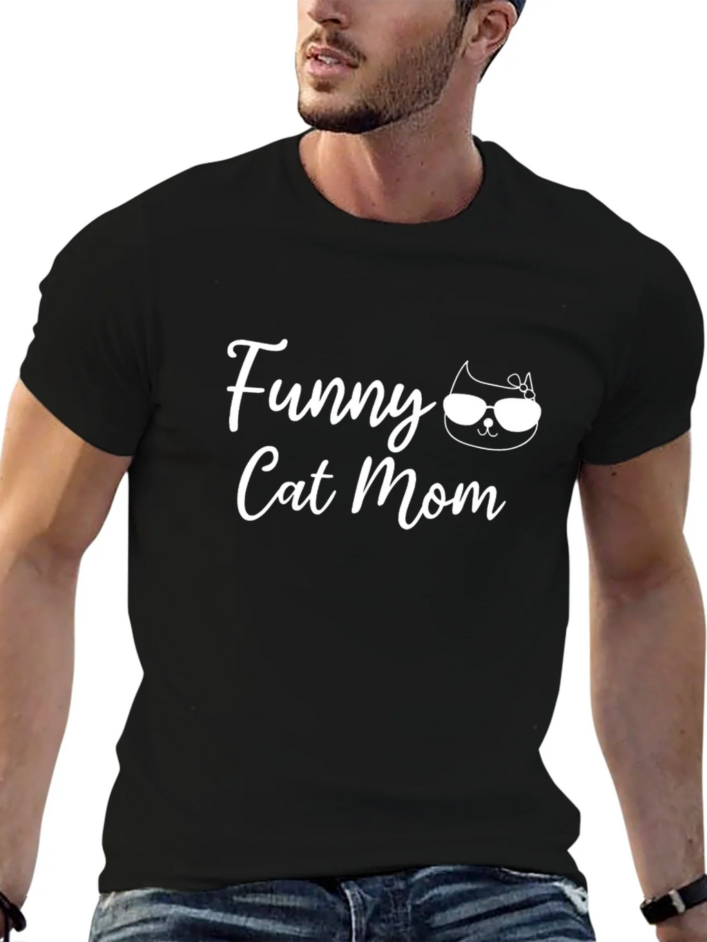 Funny Cat Mom Graphic T-Shirt product image 9