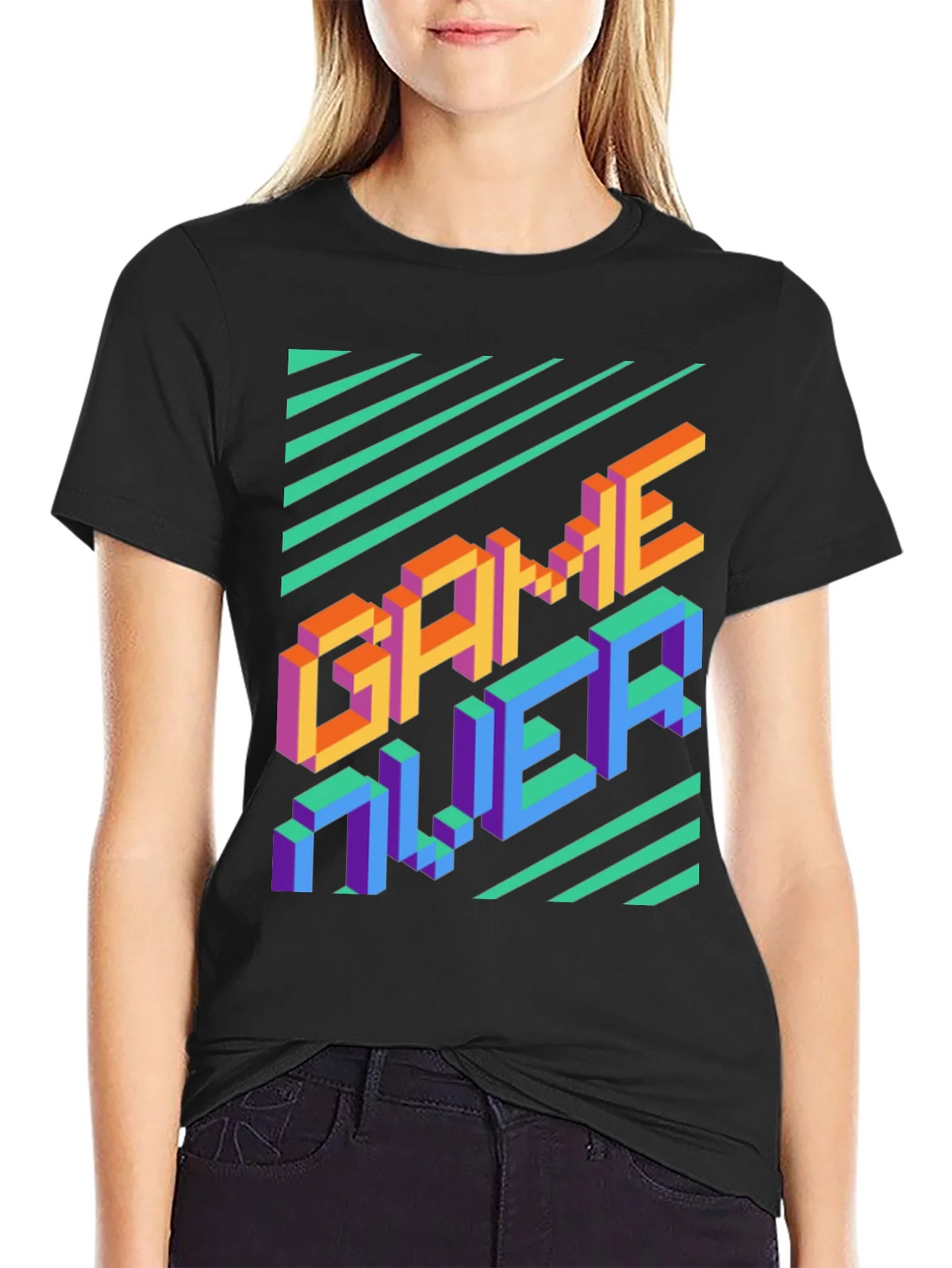 Game Over Pixel Art T-Shirt - Gamer Style product image 5