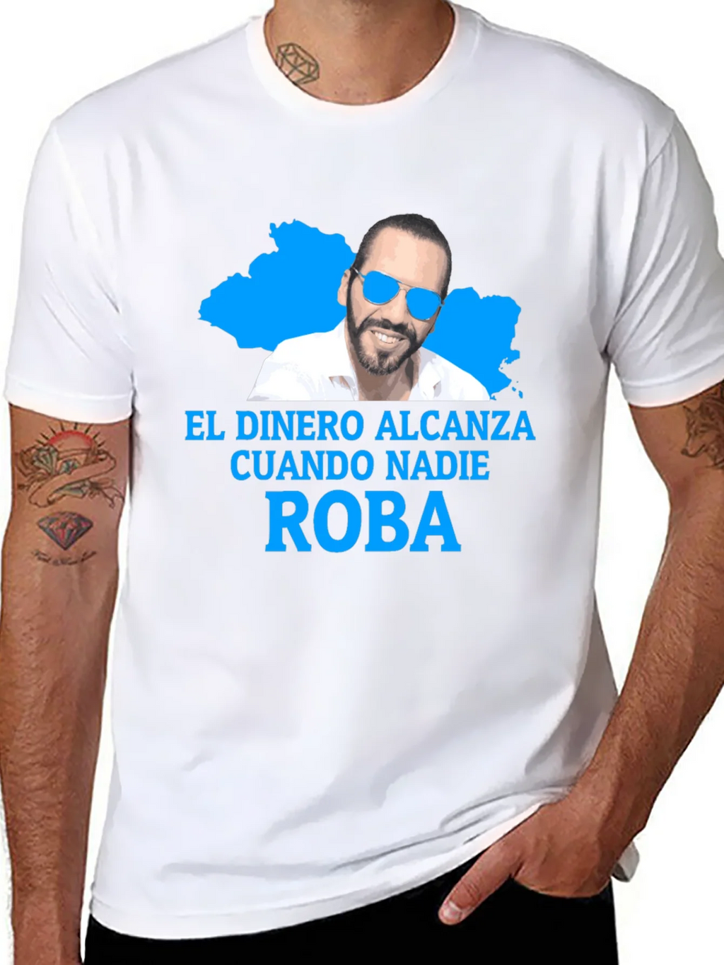 Nayib Bukele No Steal T-Shirt product image 10