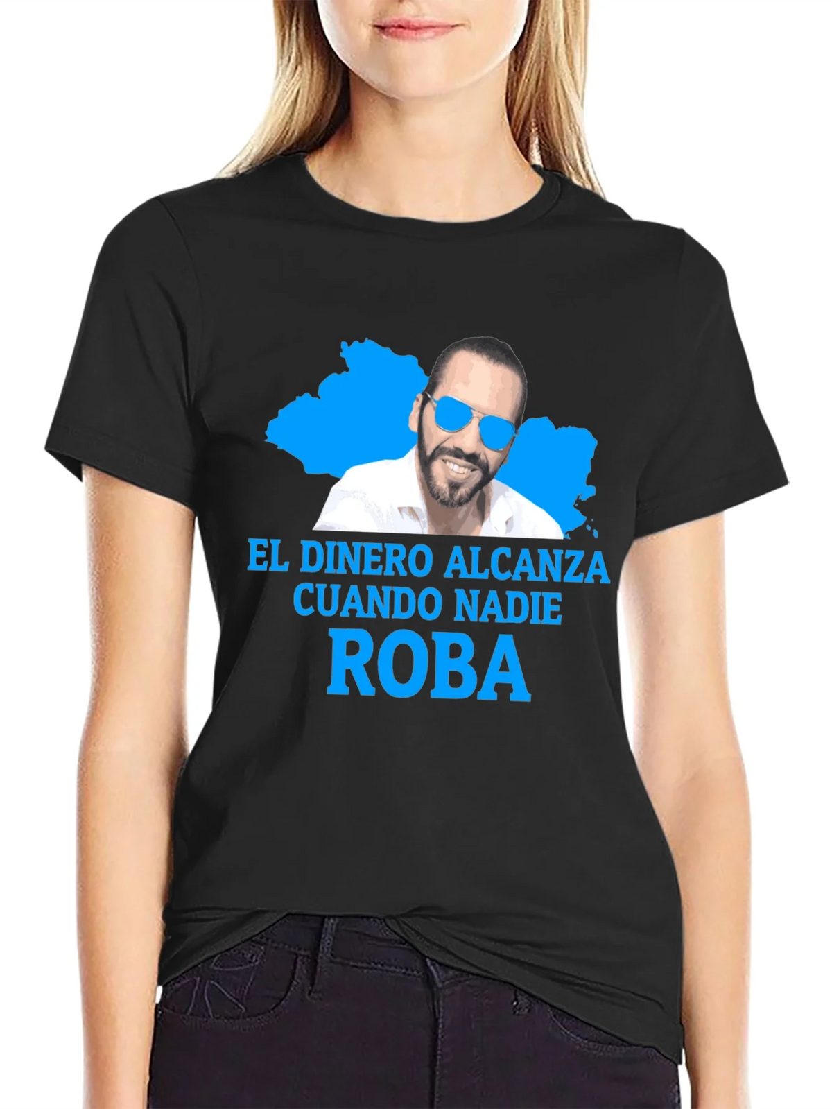 Nayib Bukele No Steal T-Shirt product image 5