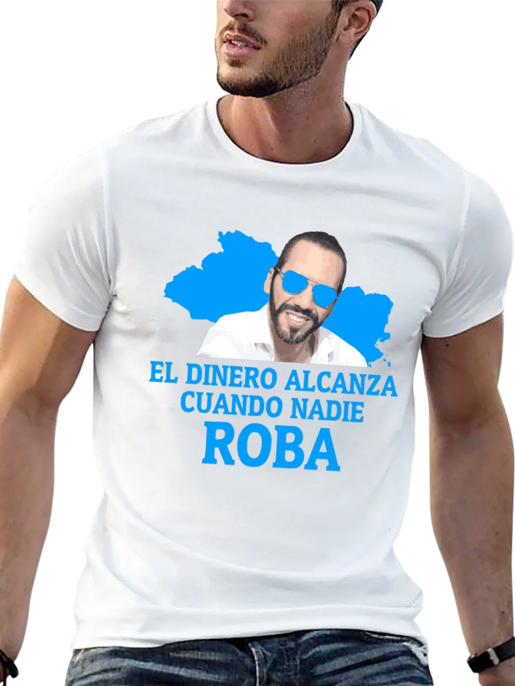 Nayib Bukele No Steal T-Shirt product image 4