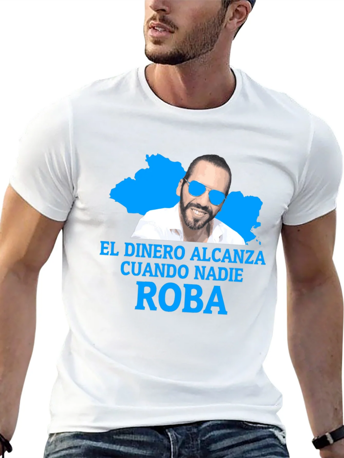 Nayib Bukele No Steal T-Shirt product image 4