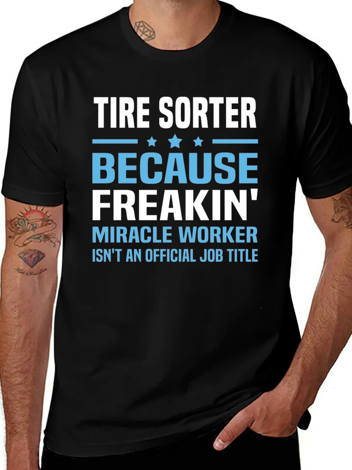 Tire Sorter Funny Job Title T-Shirt product image 1