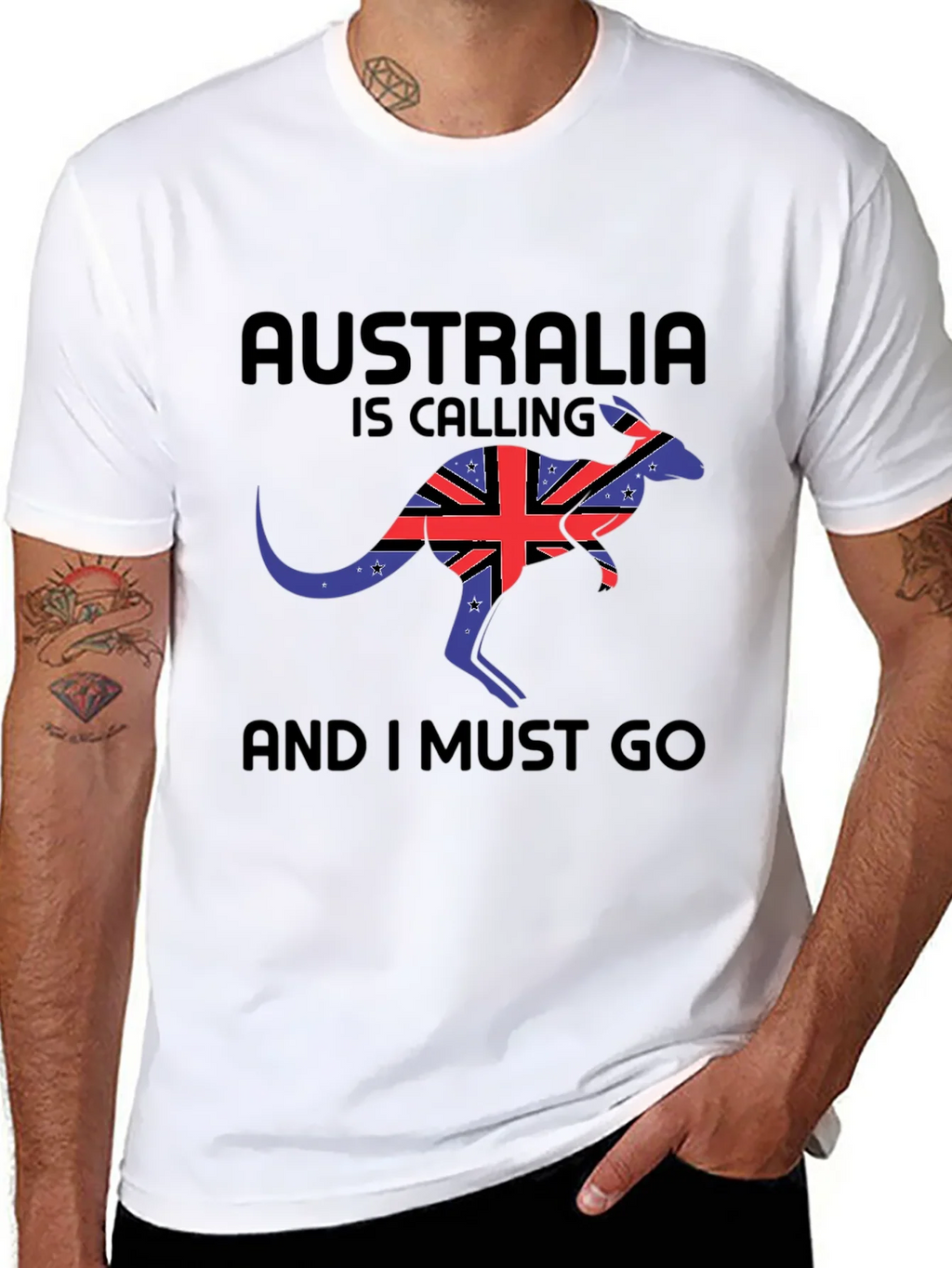 Australia Calling Black T-Shirt product image 10