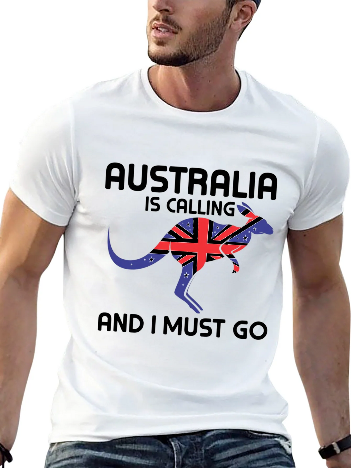 Australia Calling Black T-Shirt product image 4