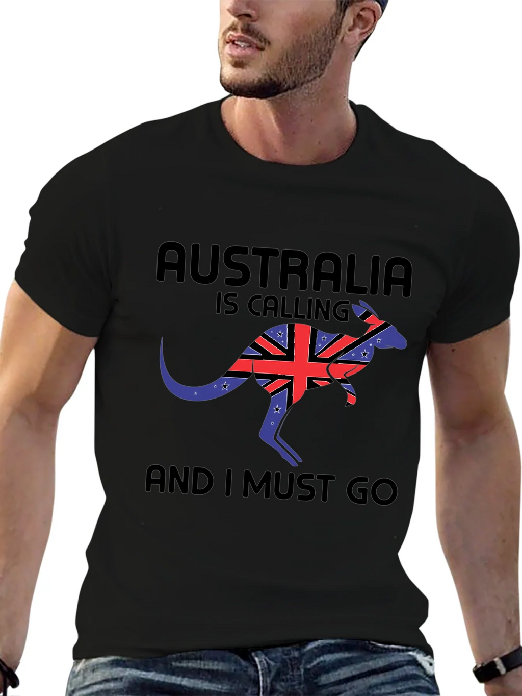 Australia Calling Black T-Shirt product image 9