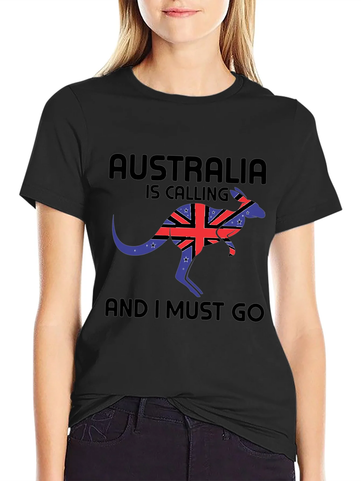 Australia Calling Black T-Shirt product image 5