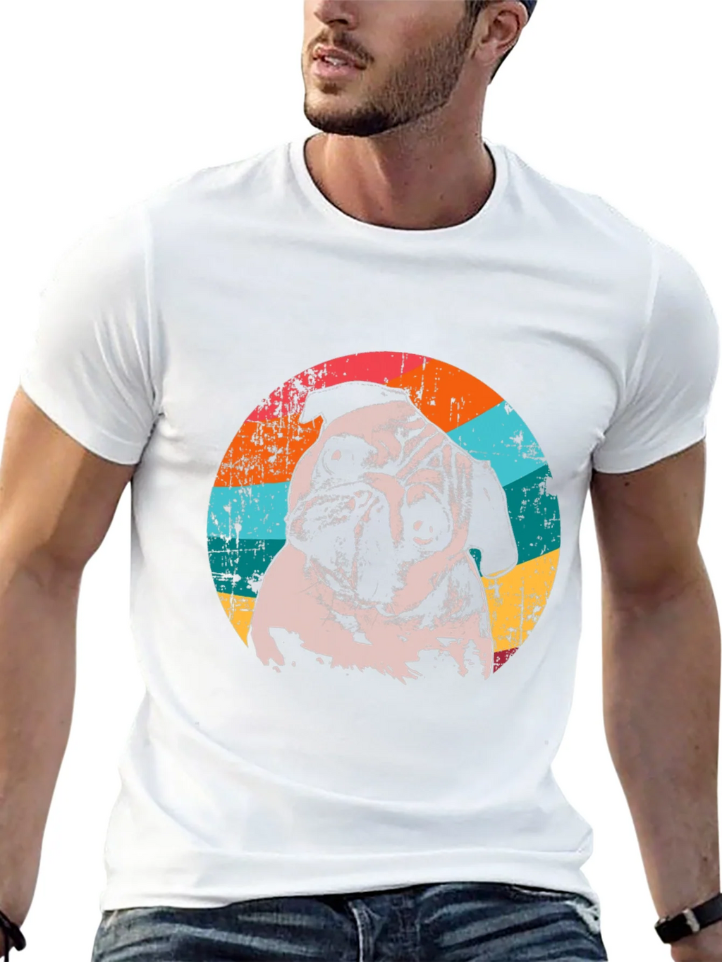 Retro Pug Graphic T-Shirt - Unique Dog Lover Tee product image 4