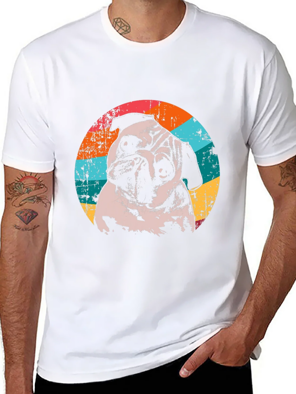 Retro Pug Graphic T-Shirt - Unique Dog Lover Tee product image 10