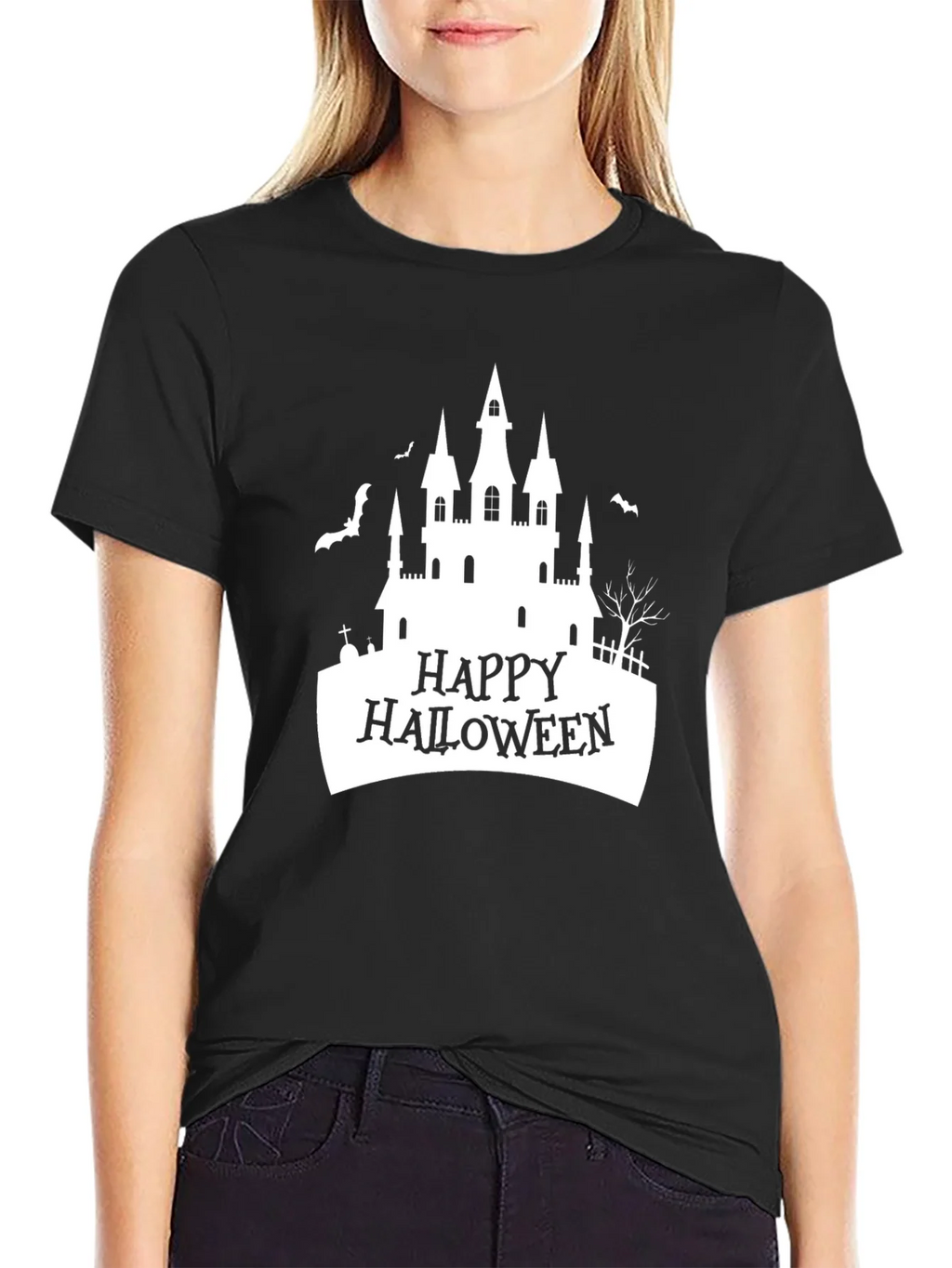 Happy Halloween Castle T-Shirt product image 5