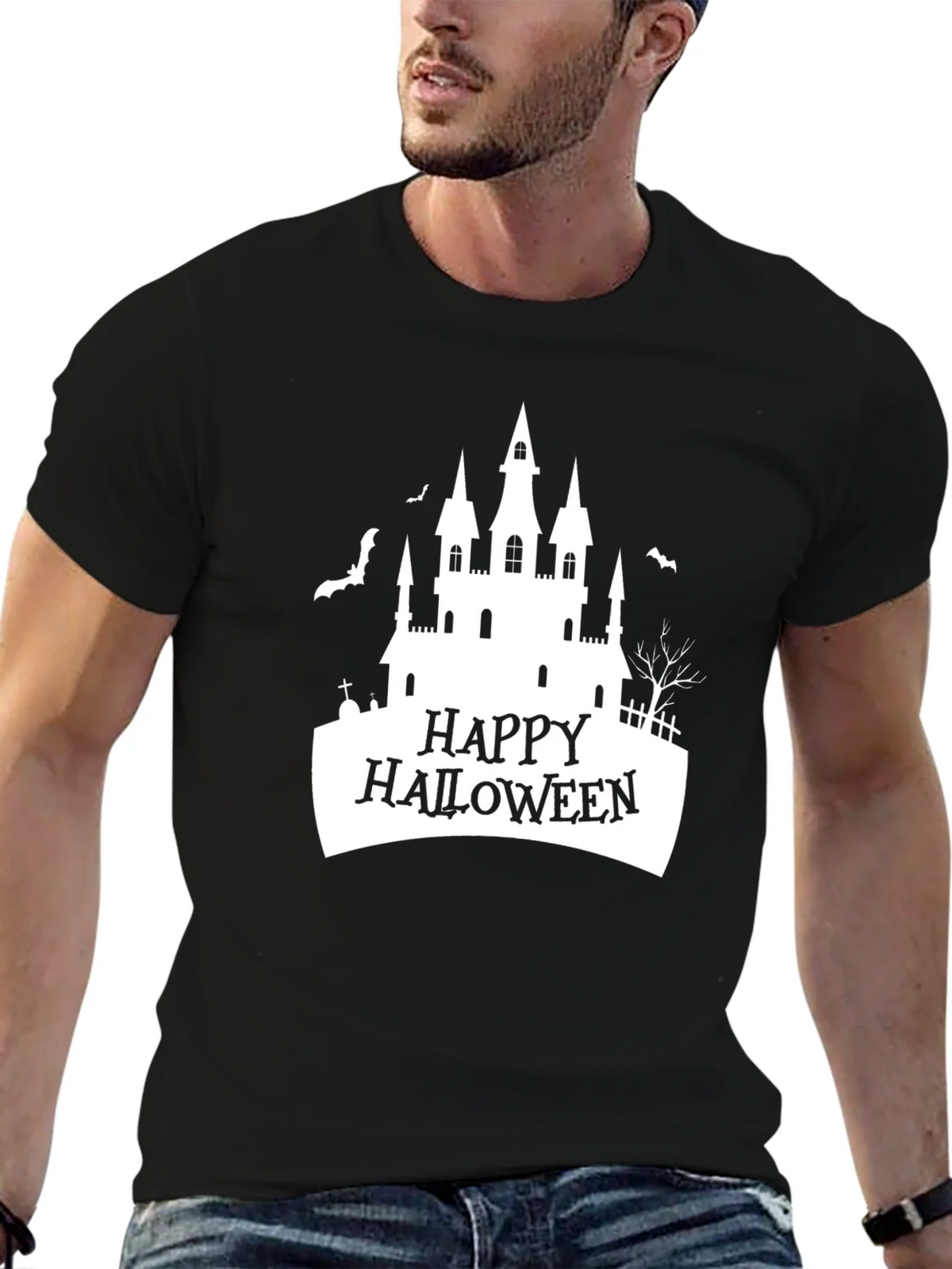 Happy Halloween Castle T-Shirt product image 9