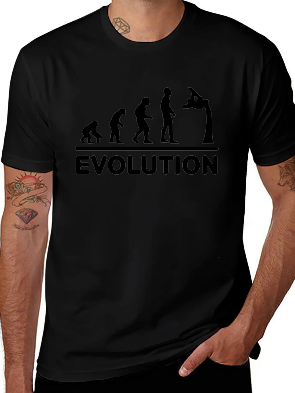 Evolution Gymnastics T-Shirt - Black Cotton Tee product image 1
