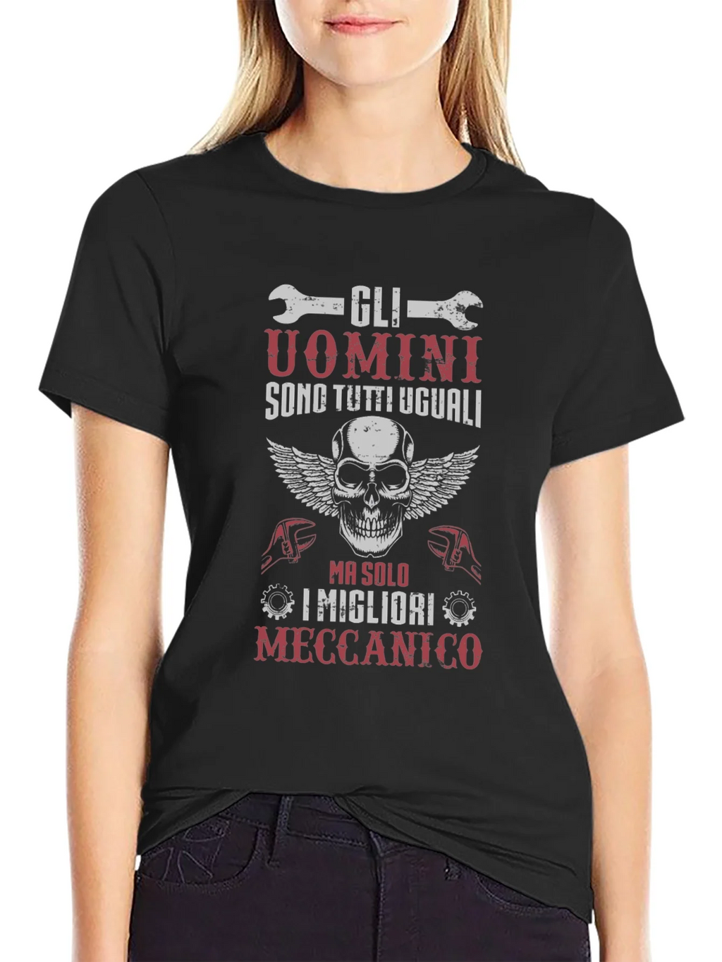 Mechanic Skull Winged T-Shirt - Gli Uomini Sono Tutti Uguali product image 5