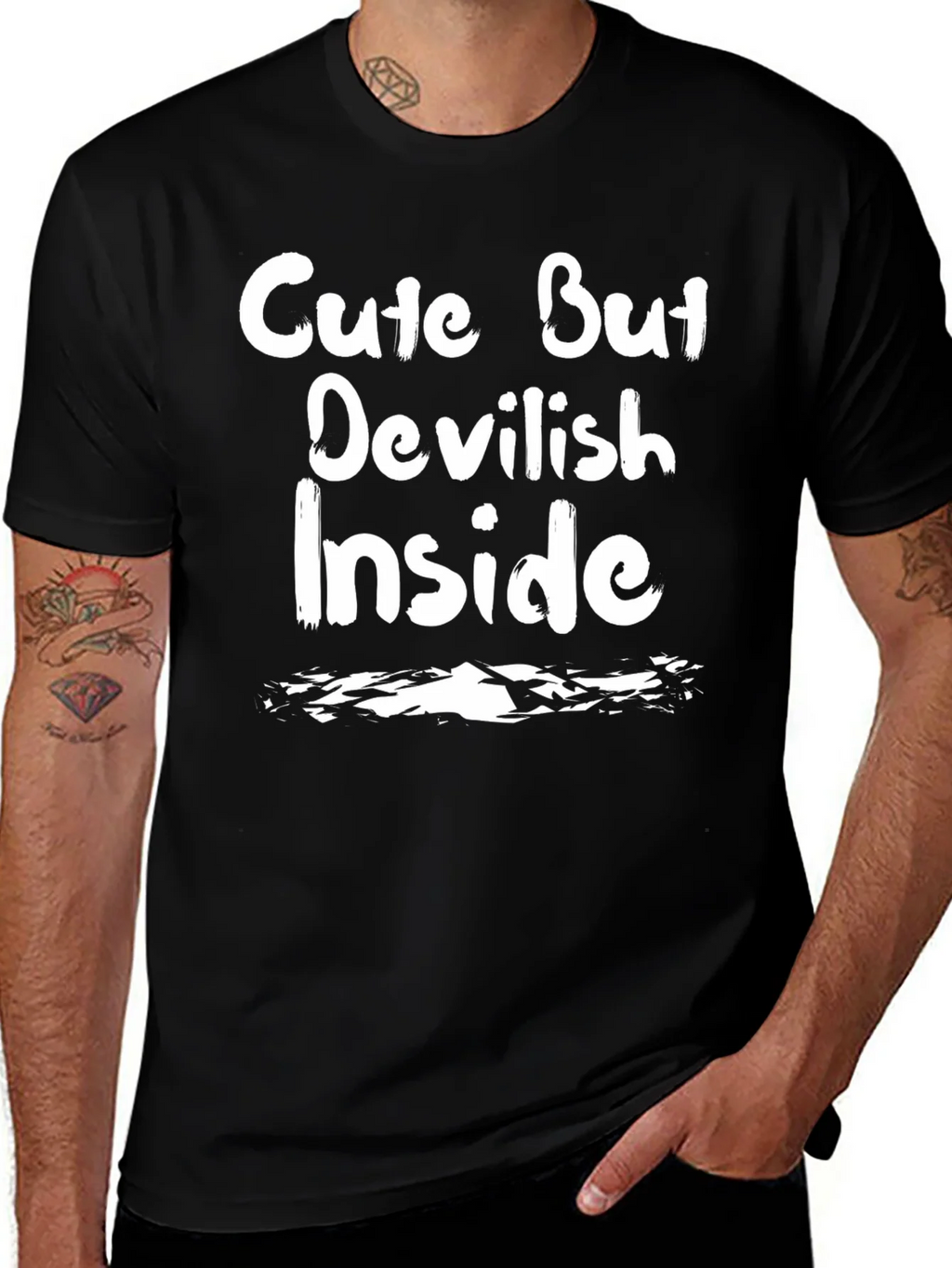 Cute But Devilish Inside Graphic T-Shirt product image 1