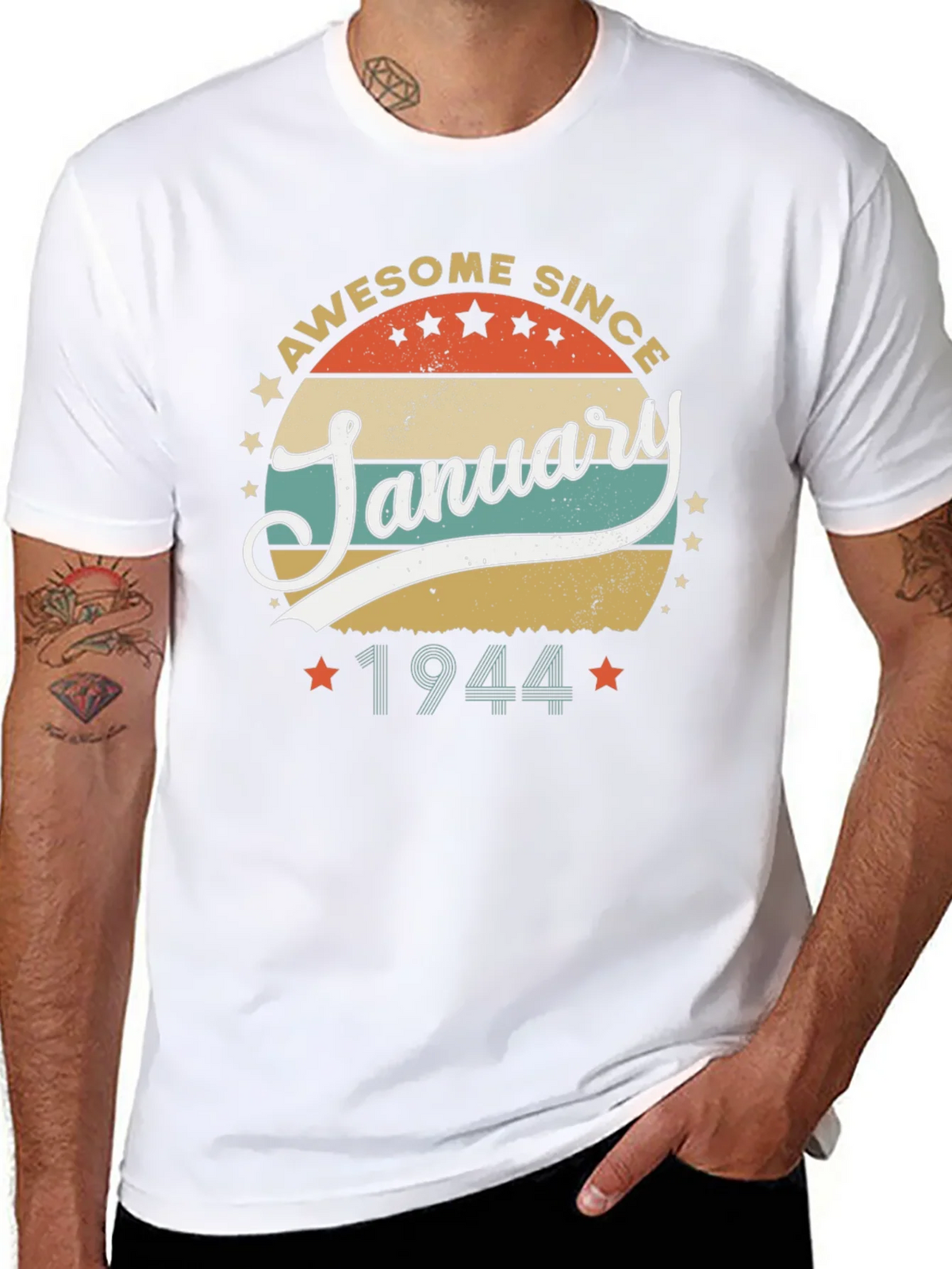 Awesome Since January 1944 T-Shirt product image 10