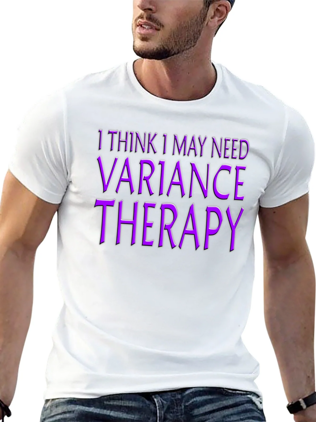 Variance Therapy T-Shirt - Black Novelty Tee product image 4