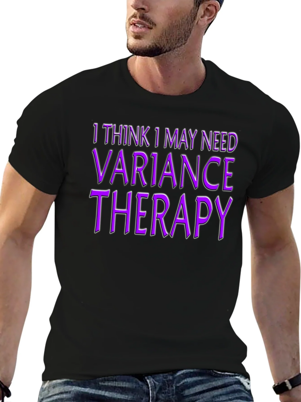 Variance Therapy T-Shirt - Black Novelty Tee product image 9
