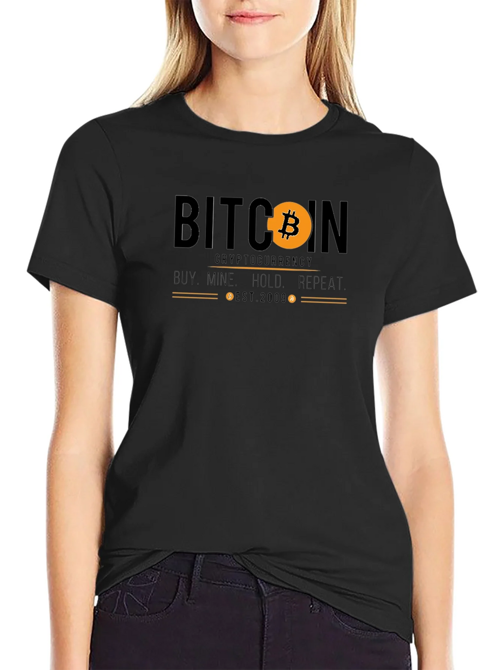 Bitcoin Cryptocurrency Graphic T-Shirt product image 1
