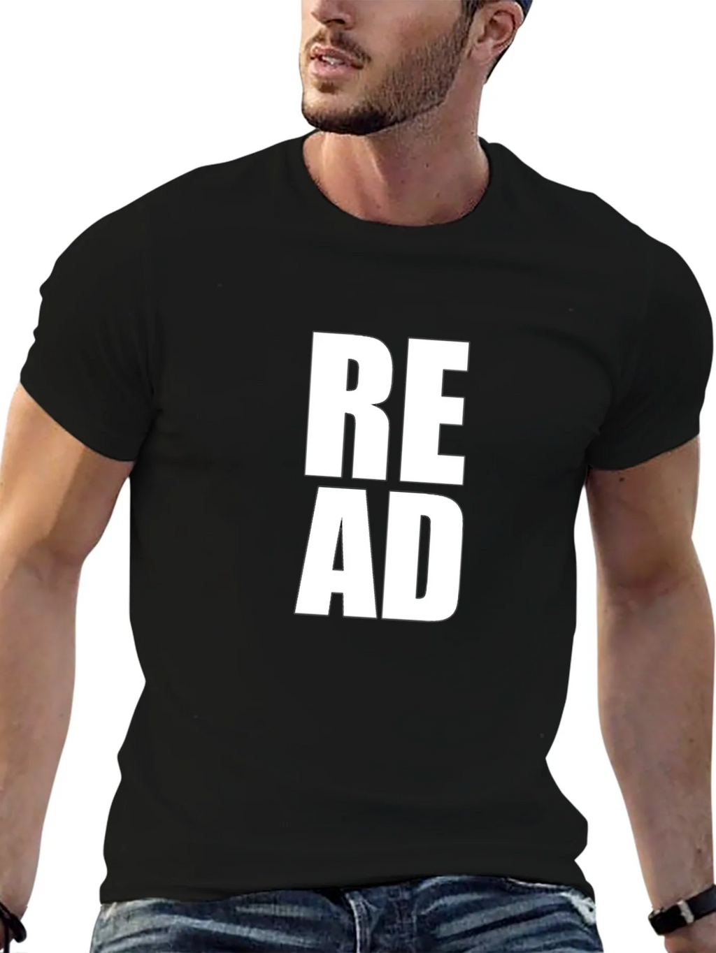 Read Graphic T-Shirt - Black Cotton Tee product image 9
