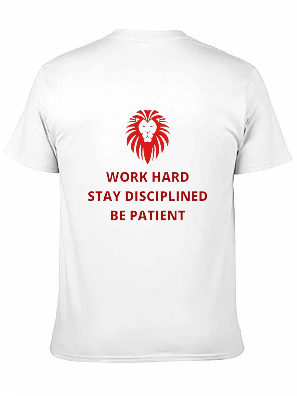 Motivational Lion Graphic Black T-Shirt product image 2