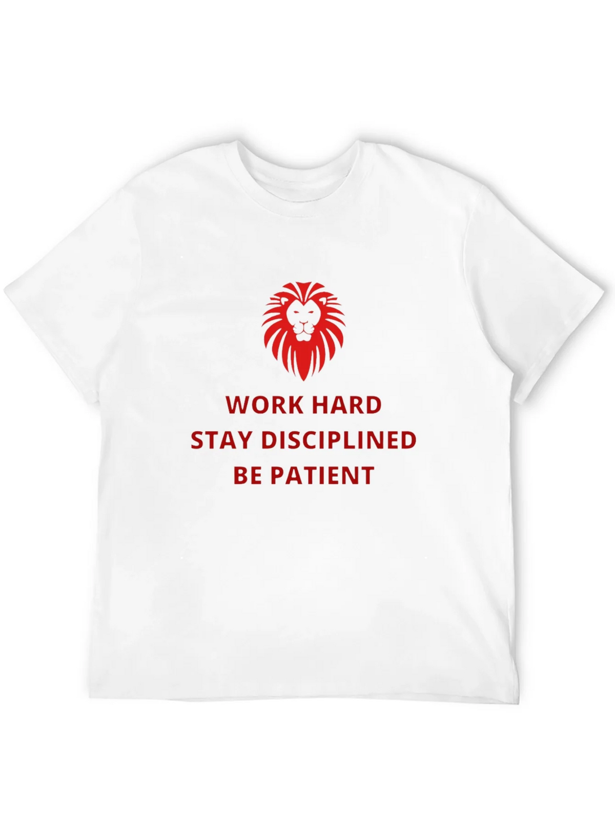 Motivational Lion Graphic Black T-Shirt product image 3