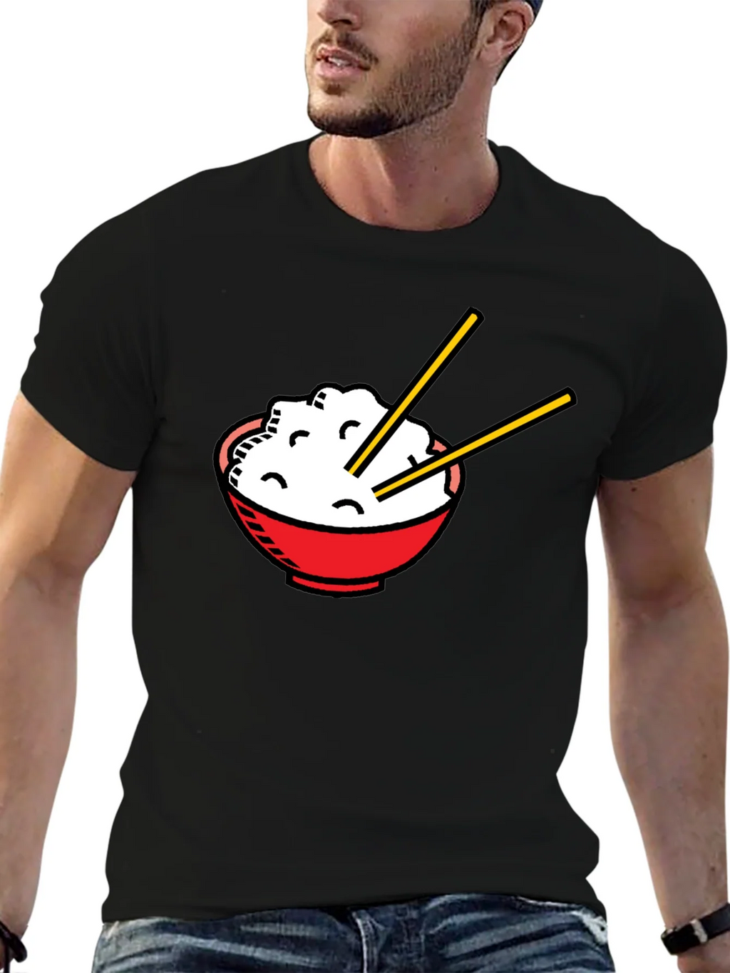 Rice Bowl Graphic T-Shirt - Unisex Asian Food Tee product image 9