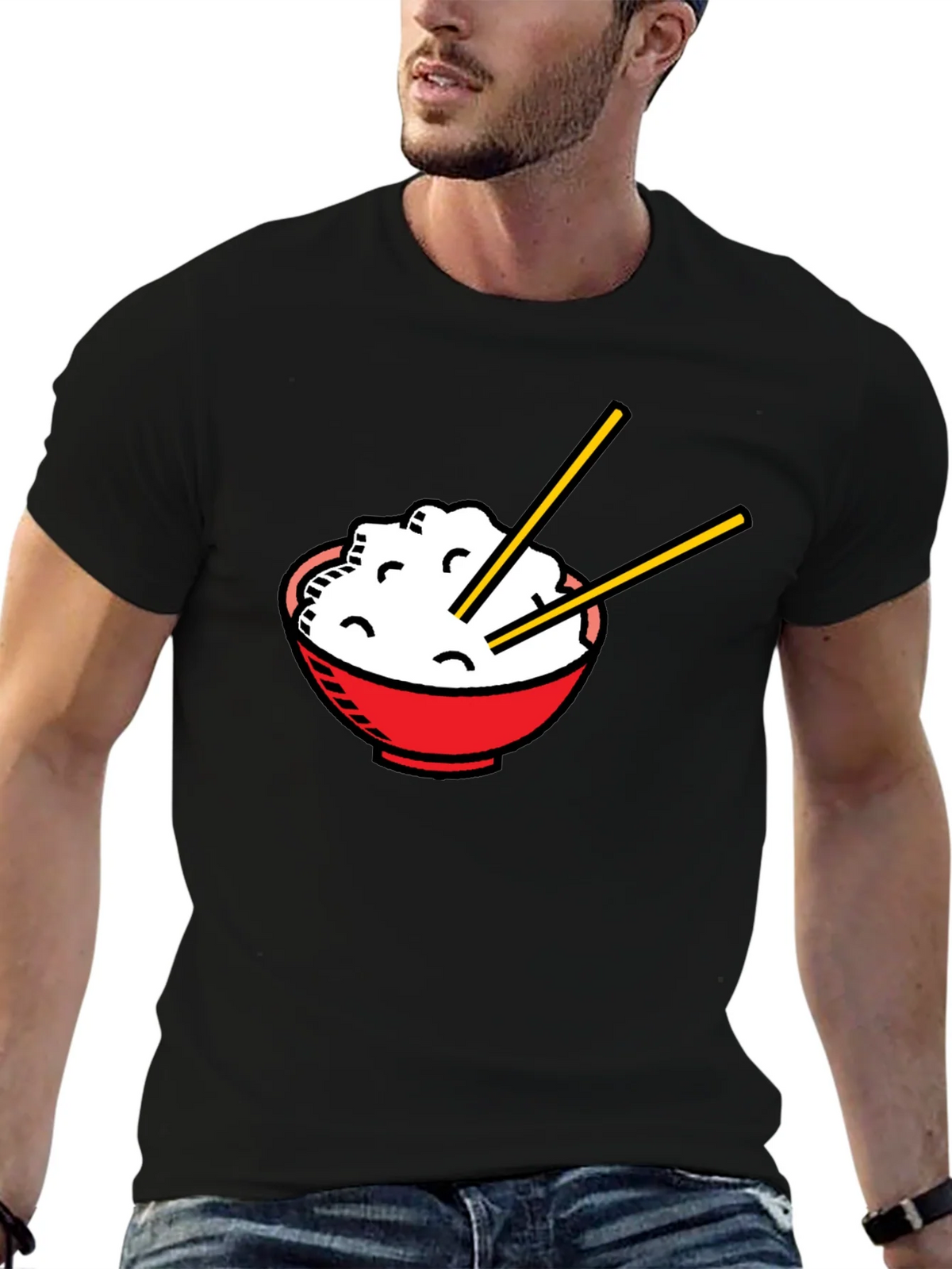 Rice Bowl Graphic T-Shirt - Unisex Asian Food Tee product image 9