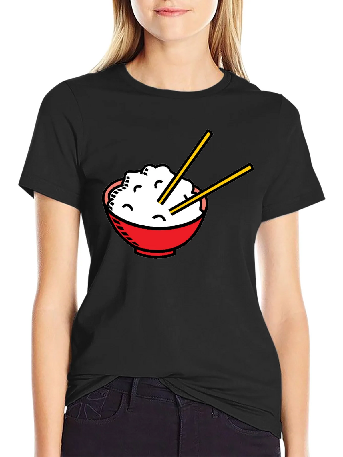 Rice Bowl Graphic T-Shirt - Unisex Asian Food Tee product image 5