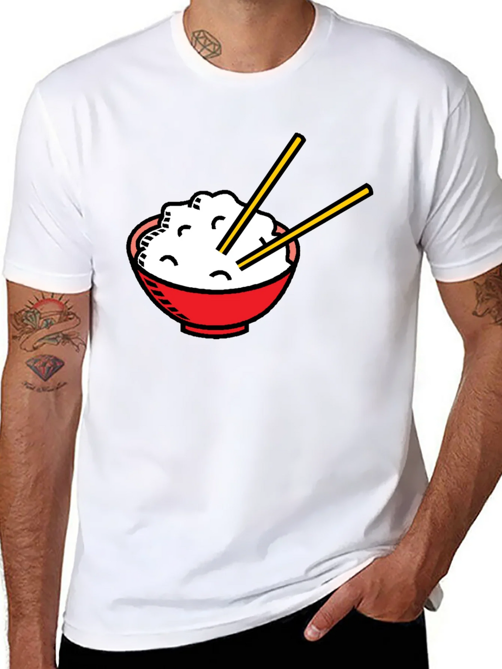 Rice Bowl Graphic T-Shirt - Unisex Asian Food Tee product image 10